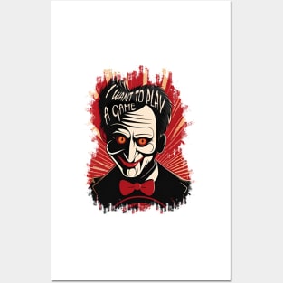 SAW X ( saw 10 ) I Want To Play A Game movie billy puppet Posters and Art